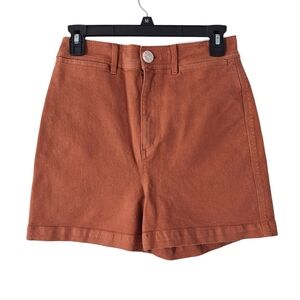 NWT Loft Made‎ And Loved High-Rise Cotton Shorts Pockets Size 25